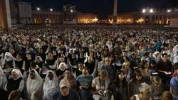 Vigilia en el Vaticano por la paz