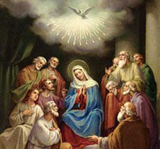 Orando con la Virgen