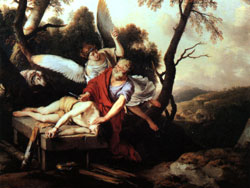 El Angel detiene a Abraham