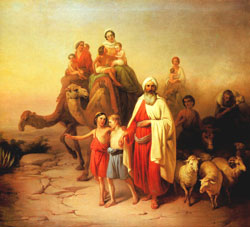 Abraham sale de su tierra