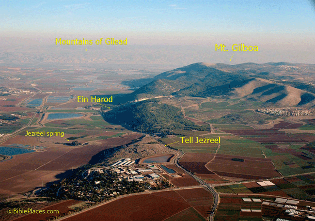 Monte Gilboá letreros