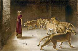 Daniel con los leones