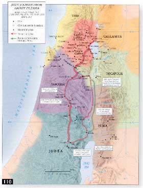 Viajes de Jesús de Galilea a Judea