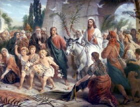 Entrada triunfal de Jesús en Jerusalén