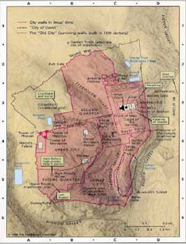 Mapa de Jerusalén