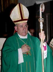 Cayado o báculo de un Obispo de la Iglesia Católica