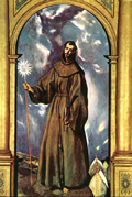 San Bernardino de Siena pintado por el Greco