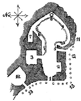 Plano de la cueva donde nació  Jesús